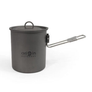 Outdoor Campingtopf aus Titan 750 ml passend für Gaskartusche Ultraleicht