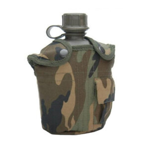 Coole US-Feldflasche 1L Woodland für Outdoor-Abenteuer!