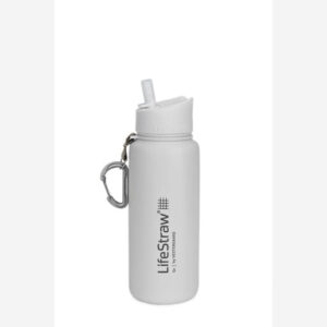 LifeStraw Outdoor-Wasserfilter "Go Edelstahl White" Membran-Mikrofilter 700ml
