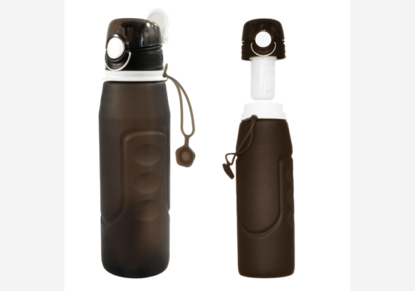 Outdoor-Wasserfilter & Silikonflasche 'Collapsible' Ultrakleines Packmaß 1L