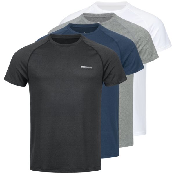 Höhenhorn Kannin Herren T-Shirt Laufshirt Fitness aus Recyceltem Material 3XL Dunkelgrau