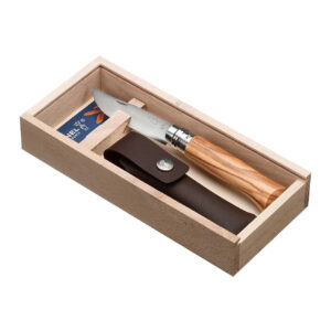 Opinel Geschenkset No 8 Olive mit Etui