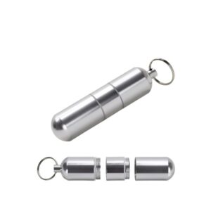 Tresor Schlüsselanhänger - Aluminium - wasserdicht - 3teilig - 100(...