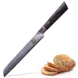 ZAYIKO Damastmesser DAITO PROFI LINE "Brotmesser" - Ahornholz - VG-...