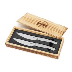 STEAK CHAMP BIG BULL - 2er Set Steakmesser - schwere Edelstahl Ausf...