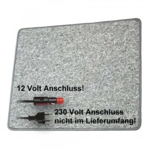 Pro Car Heizteppich 60 x 40 cm grau 12 Volt / 30 Watt