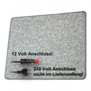 Pro Car Heizteppich 60 x 100 cm grau 12 Volt / 60 Watt