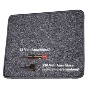 Pro Car Heizteppich 60 x 40 cm anthrazit 12 Volt / 30 Watt