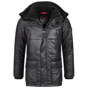 Höhenhorn CASSTOR Winterjacke Herren Jacke Quilted Steppjacke Gefüttert warm XL / Schwarz