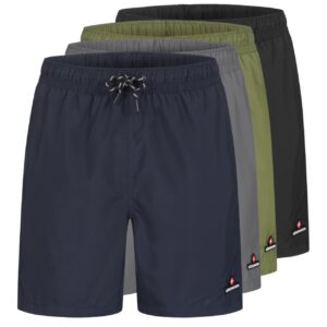 Höhenhorn Wellenmaster Herren Badehose Schnelltrocknend Badeshort Schwimmhose XXL Grau