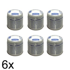 6 x CADAC 190g Stech Gas-Kartusche  (190g Butan-Propan-Gemisch) - S...