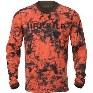 Härkila Wildboar Pro Langarmshirt AXIS MSP® Orange Blaze/Shadow brown