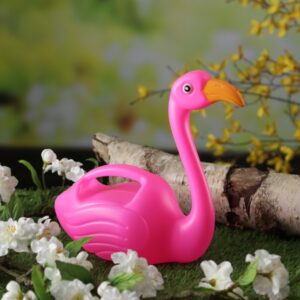 Kinder Mini Gießkanne Flamingo ROSA - Kunststoff - H: 21cm - 0