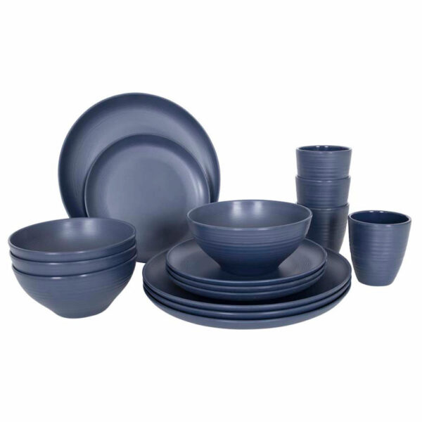 Bo-Camp Industrial collection Campinggeschirr Set 16-teilig blau