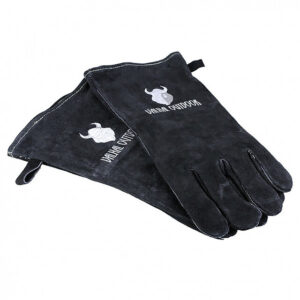 BBQ Grill Handschuhe Wildleder schwarz