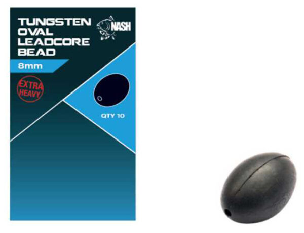 Nash Tungsten Oval Leadcore Bead