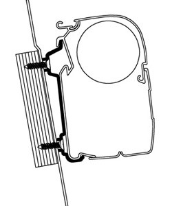 Adapter Ford Transit High Roof zu Omnistor-Markisen Serie 5&8