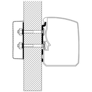 Thule Wandadapter Flat Wall für Omnistor 3200