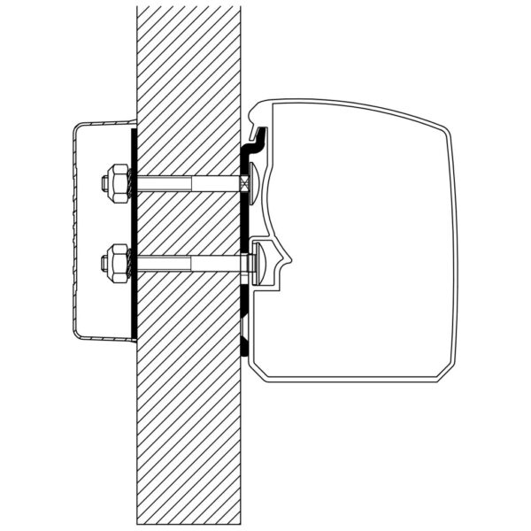 Thule Wandadapter Flat Wall für Omnistor 3200