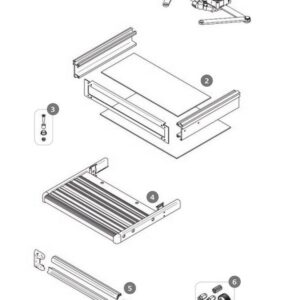 Zahnräder und Achse Thule Slide-Out Step 12V Satz