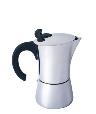 BasicNature Espresso Maker Edelstahl 2 Tassen