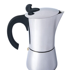 BasicNature Espresso Maker Edelstahl 6 Tassen