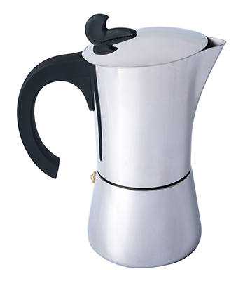 BasicNature Espresso Maker Edelstahl 9 Tassen