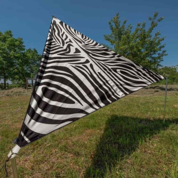 Bent Sonnensegel TC-Zip Canvas Zebra Druck 250 x 250 cm