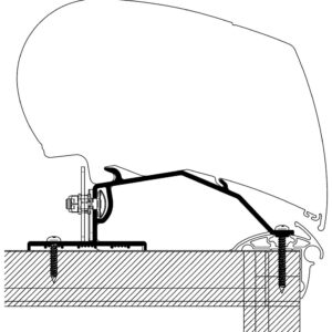 Caravan Roof Adapter Set für Thule Dachmarkisen Serie 6