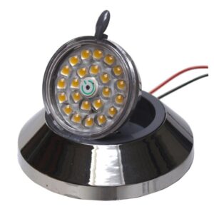 Dreh- und kippbarer Aufbauspot SMD LED 1W Chrom