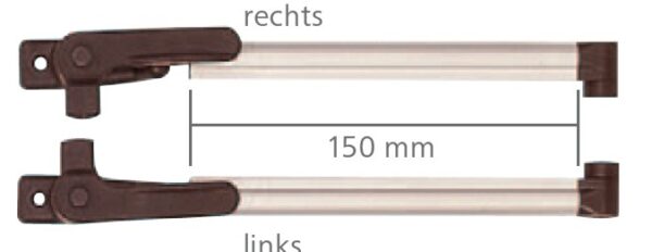 Klick-Klack-Aussteller 15 cm für S3 und S4 Fenster VAM 400