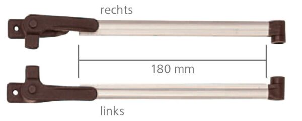 Klick-Klack-Aussteller 18 cm für S3 und S4 Fenster VAM 450