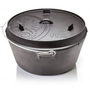 Petromax Feuertopf ft18-t - Dutch Oven - Gusstopf - mit planem Bode...