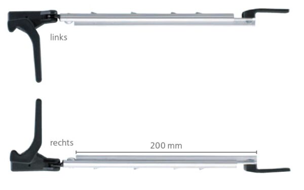 Polyplastic Fenster Polyfix Rohraussteller links 300 mm