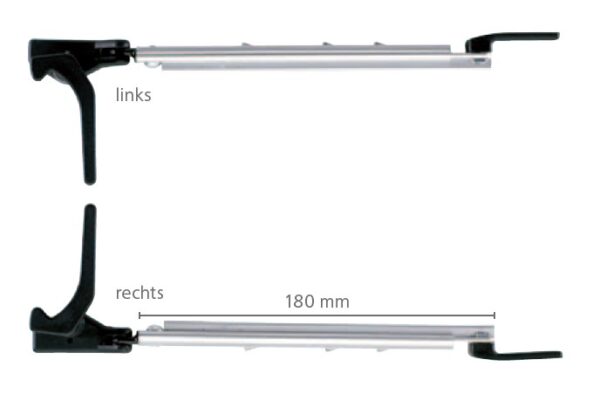 Polyplastic Polyfix Fenster Rohraussteller rechts 200 mm