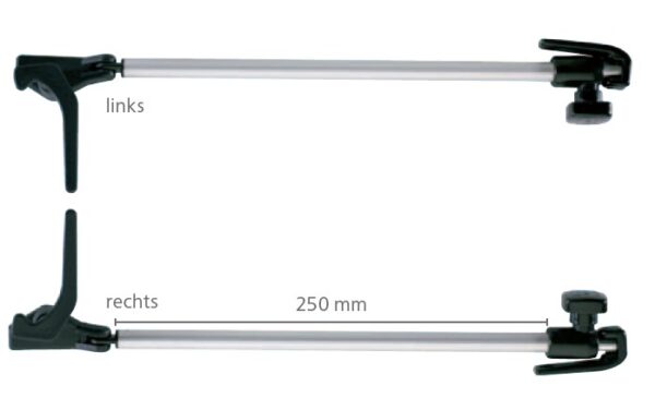 Polyplastic Rohraussteller mit Riegel 300 mm rechts