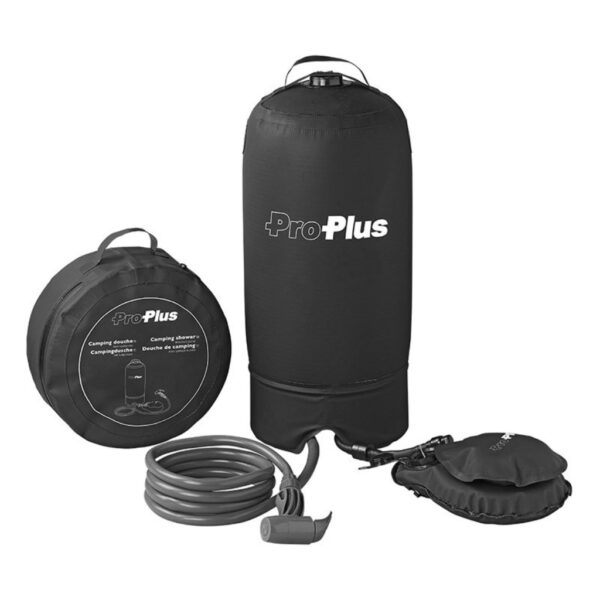 Pro Plus Campingdusche mit Fußpumpe 11 L schwarz