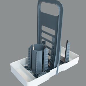 Dörr Flaschenhalter Multi Tray OELE hellgrau-dunkelgrau