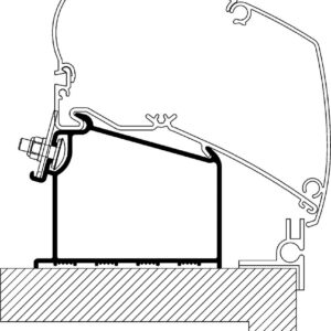 Roof Adapter Adria 2015 für Dachmarkisen Serie 6