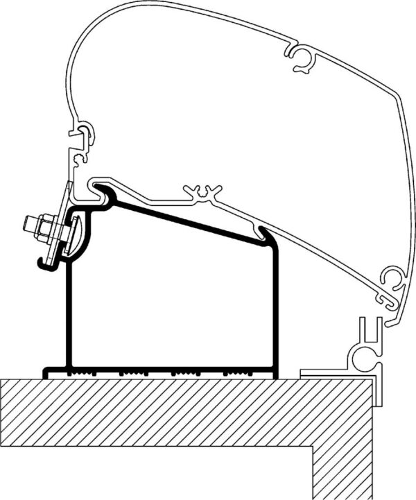 Roof Adapter Adria 2015 für Dachmarkisen Serie 6