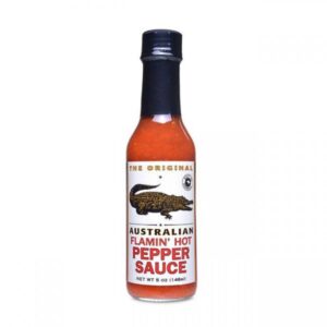 The Original Australian Flamin Hot Pepper Sauce 148ml mit Pfeffer &...