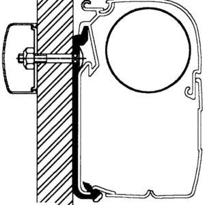 Thule Flat-Adapter-Set 75 cm für Reisemobile