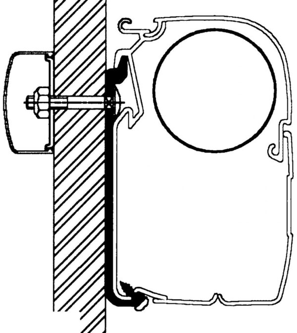 Thule Flat-Adapter-Set 75 cm für Reisemobile