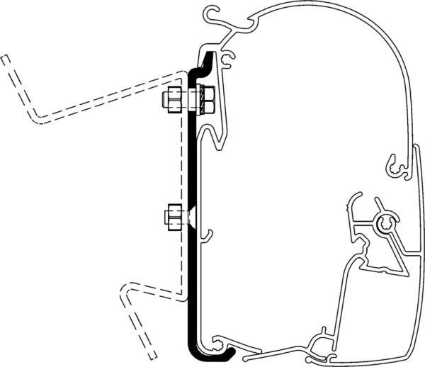 Thule Wandadapter-Set für VW Westfalia