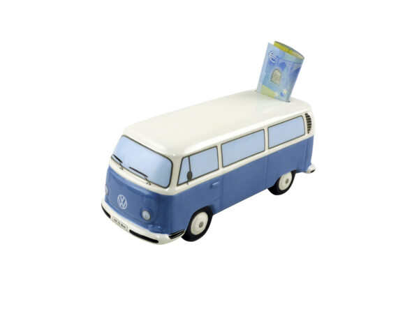 VW Bulli T2 Spardose blau