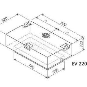 Wassertank EV-2201 - 124 Liter