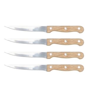 Steakmesser 4-er Set - Holzgriff - 11