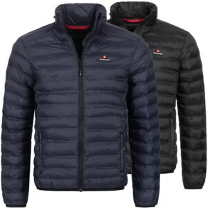 Höhenhorn Bergmaster Herren Jacke Übergangsjacke Steppjacke mit Kapuze M Dunkelblau