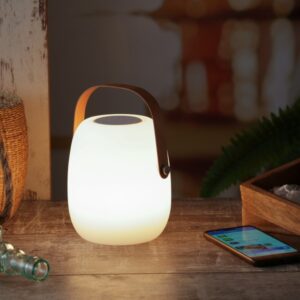 LED Tischleuchte mit Lautsprecher - Bluetooth - 6 warmweiße LED - H...