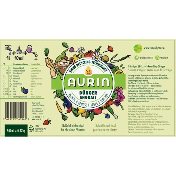 Aurin Recycling-Dünger. Erster ökologischer Urin-Dünger... (29